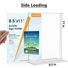 Maxgear 8 5x11  Acrylic Sign Holder 12-pack  Double Sided Clear Table Menu Displ