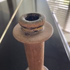 Vintage Large Wooden Wool Yarn Industrial Textile Mill Spool spindle - 10 X 4