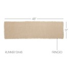 Table Runner Burlap Vintage Farmhouse 13x48 Rect Fringe Kitchen Decor Vhc Brands