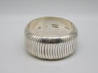 Native American Navajo Indian Orville Tsinnie Sterling Silver Bangle Bracelet