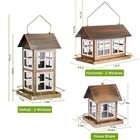 Iwntwy Metal Bird Feeder For Outdoors Hanging  Weatherproof  3lb Seed Capacity