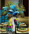 12 Pcs Natural Peacock Feather 10-12 Inch With Eye For Wedding Party Crafts