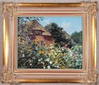B  rbel Wagner  1944 Ballenstedt   North German Farmhouses With Flowering Garden