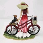 Hamilton Collection  0125 Coca Cola Figurine A Refreshing Promenade Lady W  Dog