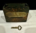 Pair Of Vintage Advertising Metal Coin Banks  One Key Included