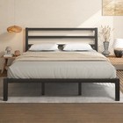 Twin full queen king Bed Frame Metal Platform Bed Frame With Headboard Footboard
