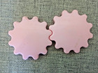 Vintage Ambi Toy Baby Twin Rattle Pink Gears Smile Rotating Sun Face