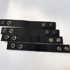 4 Pcs Nylon Duty Belt Keepers - Double Snaps For 2   Wide Police Large  Black