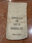 The North Side Bank Franklin Bank   Trust Co Evansville In Lot 2 Coin Bags Fdic