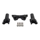3 5  Handlebar Riser   Top Clamp Black For Harley Dyna Tour Road Glide Softail