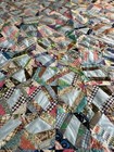 Vintage Handmade Crazy Patchwork Quil