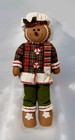 Gingerbread Fabric Free Standing Baker Boy Girl Christmas Tree Holiday Decor 31 