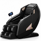 Electric Full Body Massage Recliner Chair W  Attached Control Screen Black gold