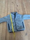 Patagonia Fleece Cardigan Toddler Size 2t Gray Snap Button Jacket Logo