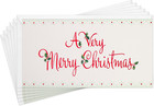 Christmas Gift Card Holders  Metallic Foil Holiday Cards 6 Pack  Merry Christmas