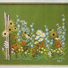 Vintage Crewel Embroidery Kit Beautiful Wild Wildflowers Mid Century Mcm Cottage