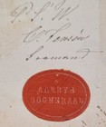 Denmark Document With Revenue Stamp 1874 1