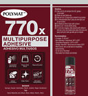 Polymat 770x Multipurpose Clear Mist Spray Glue Adhesive For Fabric Arts Crafts