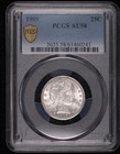 1909 P Quarter Dollars Barber Or Liberty Head Pcgs Au-58