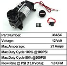 200psi 3 8 Npt Heavy Duty Air Train Horn air Ride Suspension Compressor