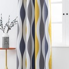 Mezq Colorful Blackout Curtains  Grey Geometric  52 X 84 In  2 Panels
