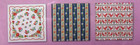 Loujene Tokyo Eastern Europe Flower 3 Design Origami Paper Japan 12 Sheets