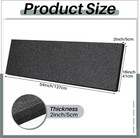 Customizable Polyethylene Foam Sheet 54 X 16 X 2 Inch Black Foam Insert