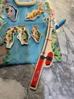 Melissa   Doug Magnetic Fishing Play Set Game Wooden Magnetic 8 Pieces Kids Toy
