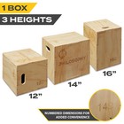 3 In 1 Wood Plyometric Box  Jump Box For Training   Conditioning
