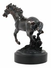 Ebros Bronze Electroplated Wild West Galloping Horse Statue 10 5  L Resin