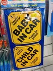 Baby On Board Car Sign - Pack Of 4 Safety Signs