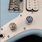 3pcs St Tl Guitar Bass Tone And Volume Metal Electronic Control Abalone Knobs