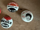 1960 s Beatles Pin Lot Pinback Button George Ringo Lot Of 4 Vintage 1964