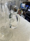 Vintage Libbey Pedestal Clear Glass Irish Coffee Mugs Set Of 4