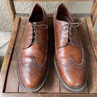 60s 70s Union Made Florsheim Leather Shoes Usa Vintage Us10d