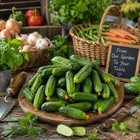 Mini Me Organic Cucumber Seeds     Heirloom Snack Cucumber  Containers 10  Seeds