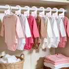 Baby Closet Dividers 8pcs Pink Race Car Themed Adorable Double-sided Wooden B   