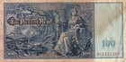 Genuine German 100 Mark Empire Banknote 1910 Fine Con    