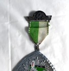 Vintage Police Badge Pin Metal 1985 German 13 Intern Polizei Marsch Wiesbaden