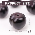 Gresorth 8pcs Artificial Fake Fruit Black Ornament Home Decoration