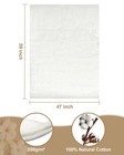 Natural Cotton Batting For Quilts 47inch X 59inch Light Weight Purely Natural   