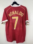Men Manchester United 2006 2007 Ronaldo Uefa Soccer Football Shirt Jersey Size M