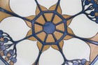 Antique 1913 Mettlach Ges  Gesch  Elder Blossom Plate Matte Finish Germany 