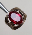 Old Vintage Ring     57  Red Ruby Silver 875     Ussr Ring 8 Size 18 25  5 89 Gr