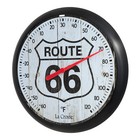 104-108-r66 La Crosse 8  Round Indoor outdoor Dial Thermometer - Route 66