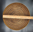 Large Antique Native American Indian Coil Basket Apache Polychrome Basket