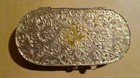 Vintage Estee Lauder Solid Perfume Compact W couple Enamel Art Picture On Front 