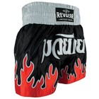 Deluxe Revgear Men s  Muay Thai Shorts - Flames - Large
