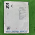 Vintage 1960s Vogue Couturier Design 2436 Sybil Connolly Dublin Dress cut 