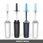 Brush Toilet Bowl Holder Bathroom Black 2 Pack Durable Polypropylene Mr siga